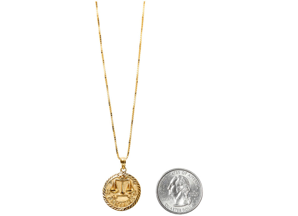 Justice Gold Pendant