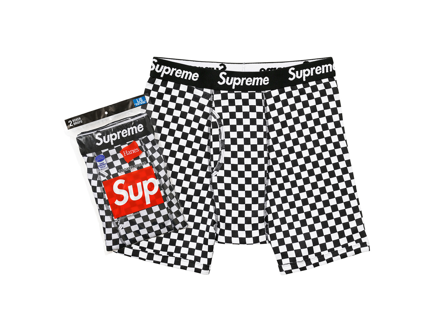 Supreme®/Hanes® Boxer Briefs [Checkered]