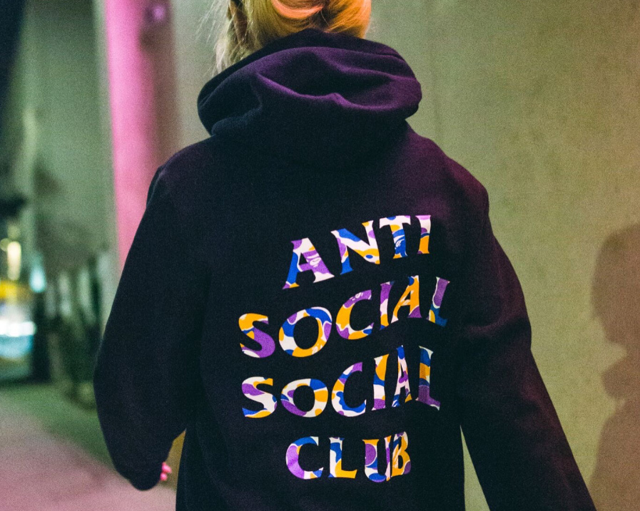 A BATHING APE × Anti Social Social Club パーカー