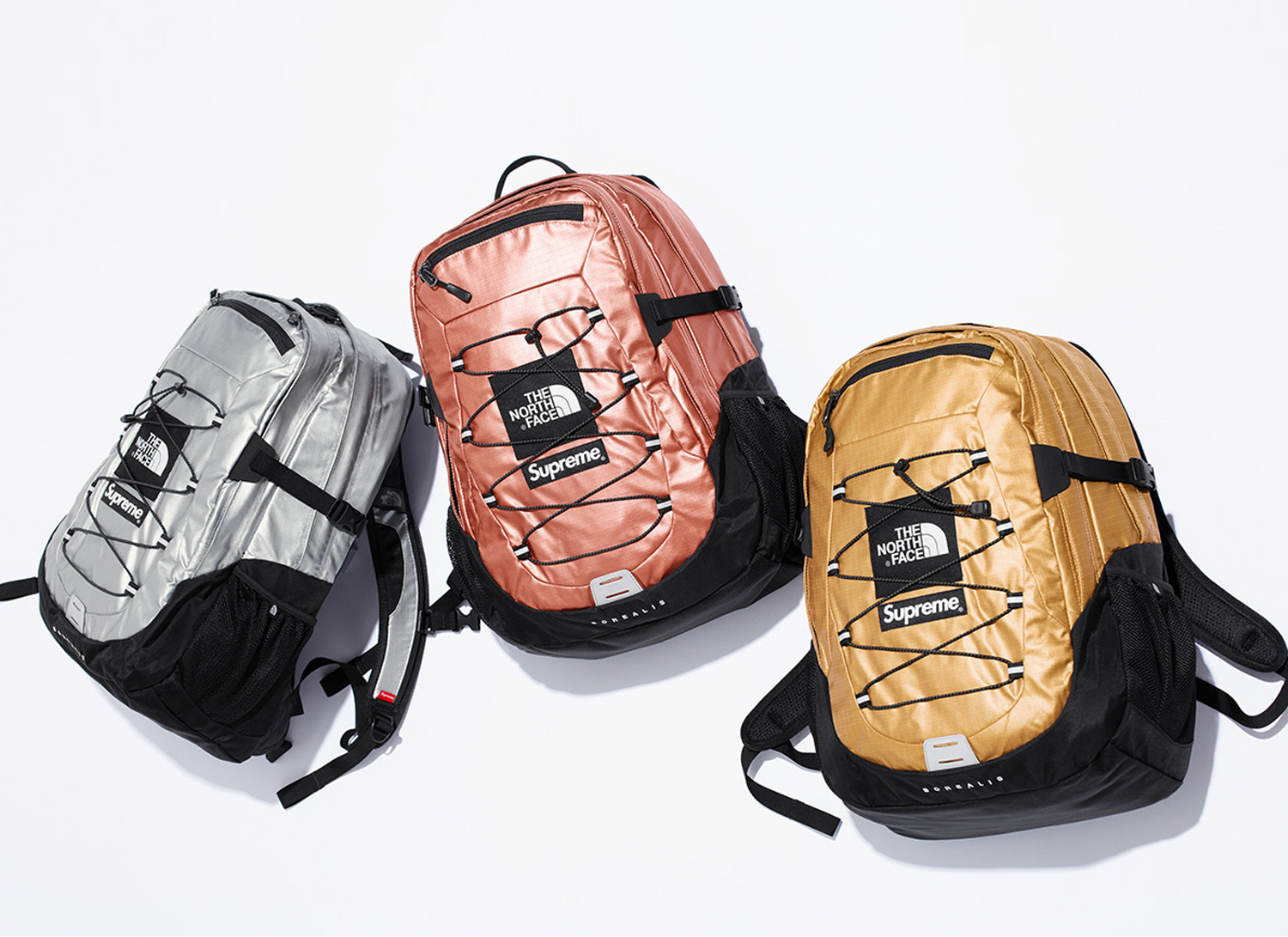Supreme®/The North Face® Metallic Borealis Backpack