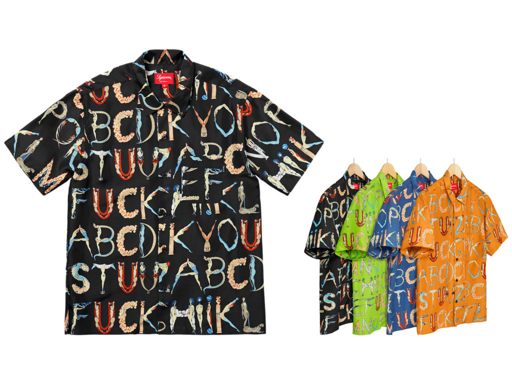 Alphabet Silk Shirt
