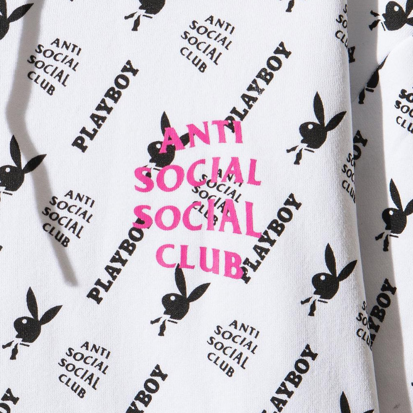8/8 Anti Social Social Club ASSC PLAYBOY WHITE LABEL コラボ Tシャツ