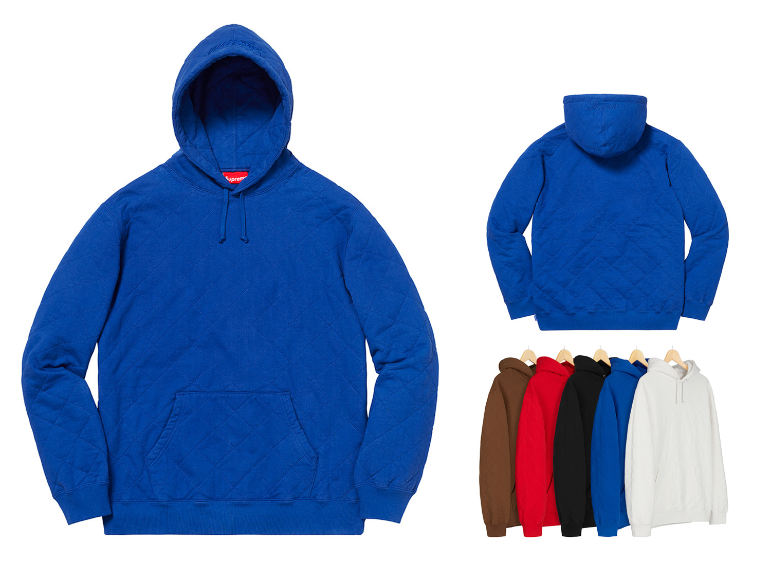 Quilted Hooded Sweatshirt